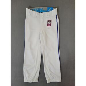 Easton Women's Piped Pants White/Royal Baseball Softball XSMALL
